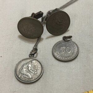 Vintage German Coin Jewelry Set